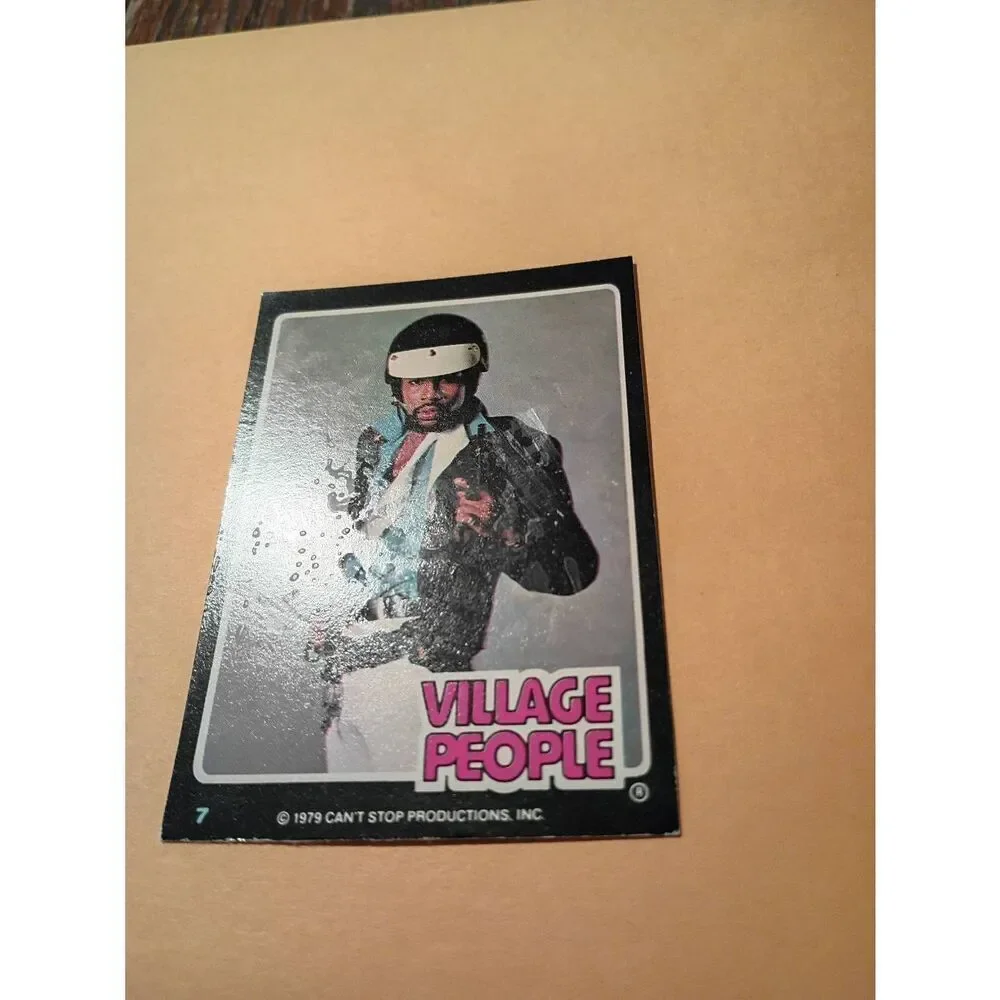 Vintage 1979 Village People Trading Card #7 Disco Era Vintage Music Collectible